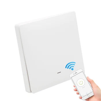 WiFi Smart Stikalo Potisnite Gumb Smart Life/Tuya APP Remote Control google doma glasovni nadzor za 1/2/3 Banda Nična in Ogenj Line