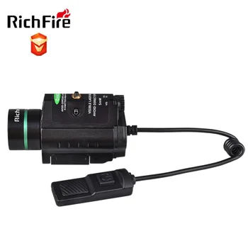Rcihfire SF-P35 LED Svetilko Cree XP-G + 532nm Laser Pištolo Svetilka Zeleni Laser Pogled z Podganji Rep Touch Stikalo za Lov