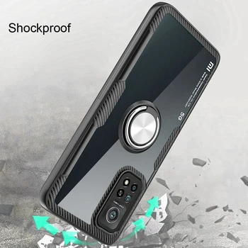 KEYSION Moda Jasno Shockproof Primeru Za Xiaomi Mi 10T 10T Pro 9T Pro Pregleden Zvonil Telefon Hrbtni Pokrovček za Xiaomi Mi 10T Lite