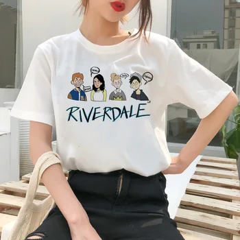 Riverdale T Shirt Southside korejski Harajuku Tshirt Vrh Južni Strani Ženske Ženske Serpents oblačila Kača Tiskanja Ullzang Tees T-shirt