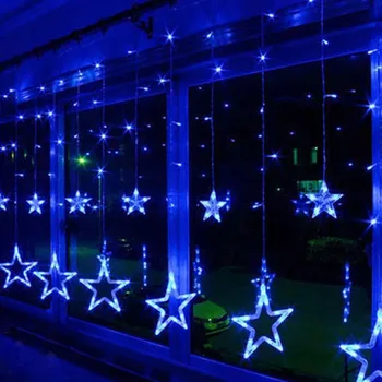 Nova Zvezda LED Zavese Niz 2M 6.5 ft Božič Pravljica Garland Luči Zaprtih 138LEDs 8 Načini Za Dekoracijo Doma 220V EU PLUG