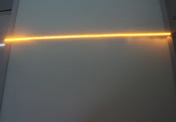 2 Kos Dinamično 60 cm Oranžna dioda LED Avto Strani Vzvratno Ogledalo Trak Svetlobe Vključite Opozorilne Lučke Kazalnika Trakovi
