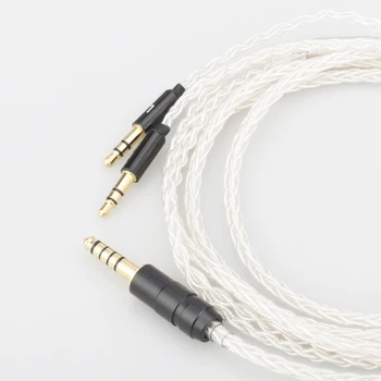Audiocrast HI-fi 8 Jeder 7N OCC Silver Plated OCC Uravnoteženo Slušalke nadgradnjo kabel kabel Za Hifiman SUNDARA he400i he400s HE560