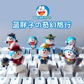 Risanka Anime Modeliranje Keycaps Modra Srčkan Stereo Za Doraemon Nobita Shizuka Srčkan Tipkovnico Keycap Osebnost Design Zamenjava