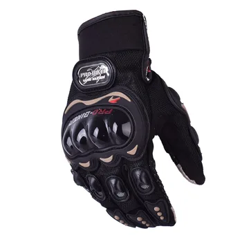 Pro-Biker Black dihanje polno prst človek motorno kolo rokavice za zaslon na dotik MOTO ROKAVICE gant de moto gant moto rokavice biker