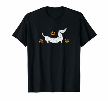 Halloween Vrhovi Tee T Shirt Jazavičar Halloweenie Mumija Jack O Svoboden Plus Velikost T-Shirt