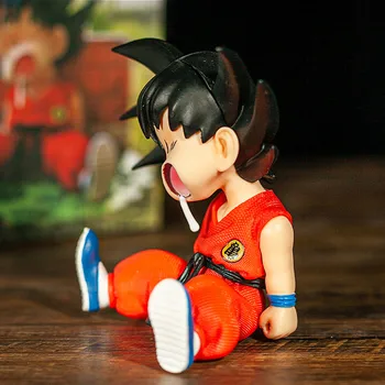 Anime Številke Dragon Ball Z Sina Spalna Kawaii Igrače PVC Model Otroštva Goku Dejanje Figurals 10 cm Lutka Gogeta Juguetes Igrača