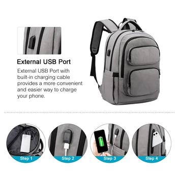 LOVEVOOK Žensk nahrbtnik večnamensko laptop torbe nahrbtniki unisex USB Charge platno anti-thieft nahrbtniki za šolsko/potovanja