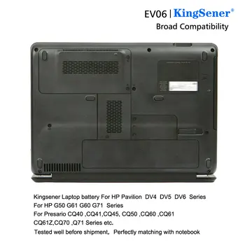 Kingsener EV06 Baterija Za HP CQ50 CQ71 CQ70 CQ61 CQ41 CQ40 G60 G61 G71 HSTNN-IB72 HSTNN-LB72 HSTNN-LB73 HSTNN-UB72 HSTNN-UB73