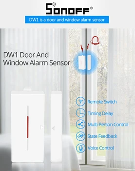 SONOFF RF Most/PIR2/DW1 Vrata In Okna Alarm Senzor, Wifi Brezžični Signal Pretvornika 433MHZ Smart Home Security Alarmni Sistem