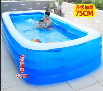 Zunanji prenosni napihljiv otroški bazen, poletna igra bazen,družinski ribnik.