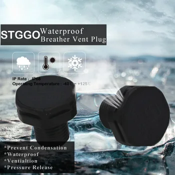 10pcs Black STGGO M12X1.5 Vijak V Vodotesno Zaščitno Odzračevalni Vent Plug Za Ravnanje Z Materialom Oprema