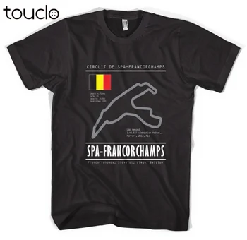 Spa Francorchamps Tee, Dirke,Dirkači, Sledenje, Turbo, Belgija Grand Prix, V62018 Popolnoma Novo Obleko Mens Moda T Shirt Majice