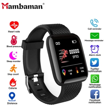 D13 pametno gledati ženske moški 2020 Srčni utrip smartwatch Manšeta Športne Ure 116 Plus Band Nepremočljiva Smartwatch Android A2 B57