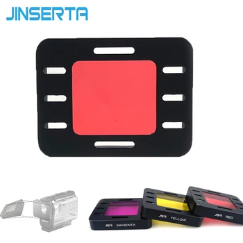 JINSERTA Potop Filter Rumena Rdeča Magenta za Sony AS50 Podvodno Potapljanje Objektiv za Sony HDR AS50R AS300 AS300R FDR X3000R