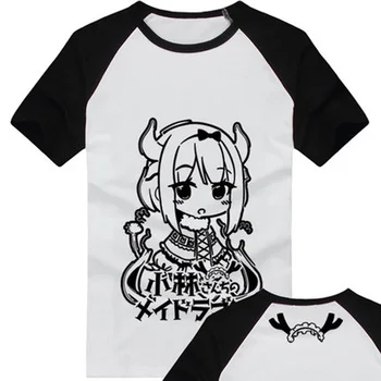 Kobayashi-san Chi ni Devica Zmaj T shirt Kanna Cosplay Vrhovi Tees Anime T-shirt