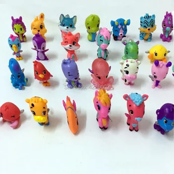 10pcs Risanka Živali Jajce Zebra Miniaturni PVC figuric Mini Pet Shop Zbirateljske Figurice Lutke Otroci Igrače za Otroke