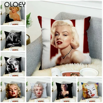 Poliester Marilyn Monroe Vzglavnik Dekorativni Pillowcases Vrgel Blazino Kritje Dekoracijo Doma Kavč Kvadratnih Prevleke 45 cm*45 cm