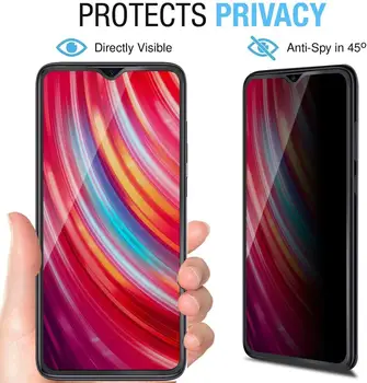 Zasebnost Filter Kaljeno Steklo Film AntiSpy Ščit Screen Protector za Motorola Moto G8 Plus/EN MAKRO/Moto G7 PLUS