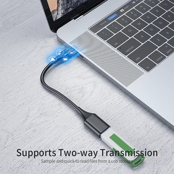 Tip C do USB OTG Kabel za Samsung S20 10 Xiaomi 10 9 Huawei Mate40 MacBook Miško Gamepad Tablet PC OTG Pretvornik Kabel
