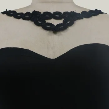 Seksi Čipke Votlih Črno Obleko Maxi Slim Poletje Morska Deklica Večerne Obleke Za Ženske, Poroka Oblek Dolgo Haljo De Mariage 2020