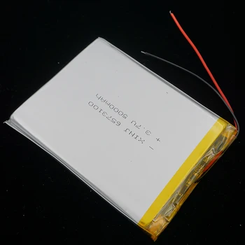 XINJ 3,7 V: 5000 mAh litij-polimer baterija lipo celico 6573100 Za PSP Igra jxd s7800b E-knjige, DVD, ipod PAD SREDI Prenosni