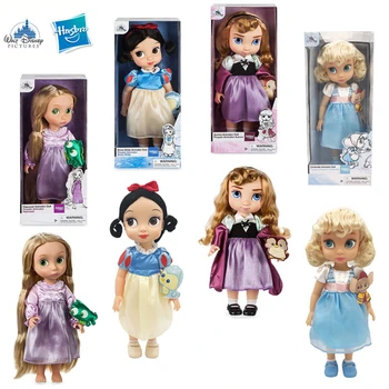 Disney Hasbro 40 cm Boxed Salon Lutka Ročno izdelan Model Rapunzel in sneguljčica Zamrznjeno 2 Aisha in Ana Igrače za Dekleta