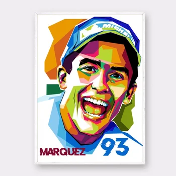 Marc Marquez Plakat Umetniško Platno Plakat Soba Dekor (Brez Okvirja)