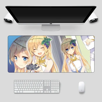 Velika 70x30cm Japonske Anime Konosuba Mouse Pad Laptop Desk Miško Mat Zaklepanje Rob Gume od Hitrosti Računalnika Igralec Iger na srečo Mousepad
