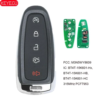 KEYECU za Ford Edge Explorer Pobeg Flex Poudarek Taurus Smart Remote Key 315MHz Fob M3N5WY8609 BT4T-15K601-Hx