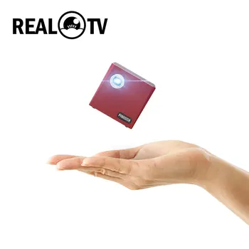 REAL TV C80 Mini Prenosni DLP Android Projektor WiFi, Bluetooth 4.0 Prenosni LED Video Home Cinema Podporo Miracast Airplay