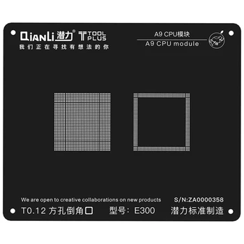Qianli 2D iBlack BGA CPU Reballing Šablona Komplet IC BGA Čipov matične plošče Popravilo Spajkanje Predlogo za iPhone A7 A8 A9 A10 A11