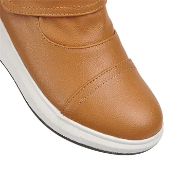MORAZORA 2020 novih pridejo pozimi moda za ženske blagovne znamke čevlji udobno stanovanje pete krog toe gleženj škornji velika velikost 34-43