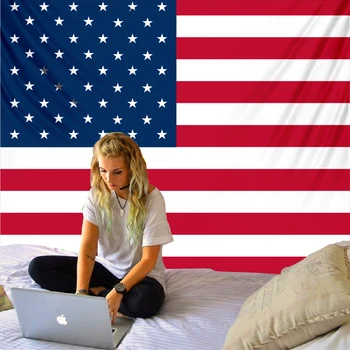 Ameriško zastavo steni visi preprogo dekoracijo sten odraslih plaža brisačo doma dekoracijo