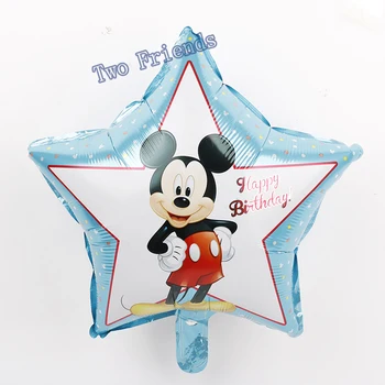 50pcs/veliko Mickey minnie diplomi folija baloni 18 inch Mickey miške Minnie helij Trebušaste Rojstni Okraski Otroci darila