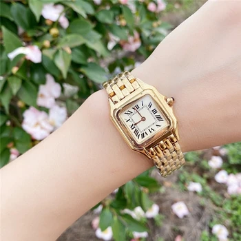 Znamka C ure tanke watch 316L iz nerjavečega primeru uvoza gibanje visoke kakovosti cheetah quartz zlato uro za office ženski darilo