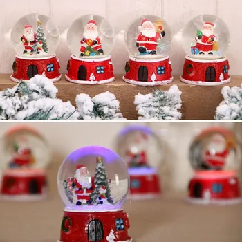 Božič Smolo Glasbe Sneg Stekla Santa Claus Kristalno Kroglo, Božič Sneg Žogo, Otroci Sneg Žogo, Kristalno Music Box