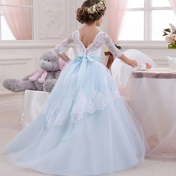 Otroci Obleke Za Dekleta Elegantno Princesa Poročno Obleko, Oblačila Za Otroke, Dolgo Božično Zabavo, Obleke 6 12 14 Leto Otroci Oblačila