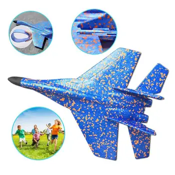 43 CM Pene Zrakoplova Roko Metati Letalo, ki Plujejo pod Letalo Borec Začela Leteti Letalo Otroci Zabavno Puzzle Model Igrača Darilo za Otroke