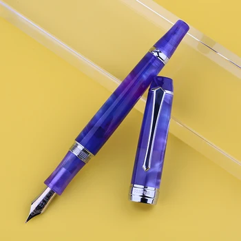Penbbs 456 Negativnega tlaka, vakuumsko pero pregleden smolo, dva-barva nib Oblak Rezilo kaligrafija pisanje praksi šatulji