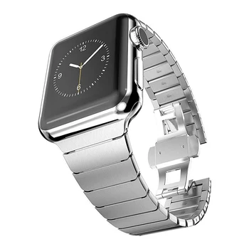 Povezavo Zapestnica Za Apple watch Kovin iz Nerjavečega Jekla, Trak Za iWatch 3 42mm Apple gledati Serije 6 5 SE 40 mm 44 Band Watchband