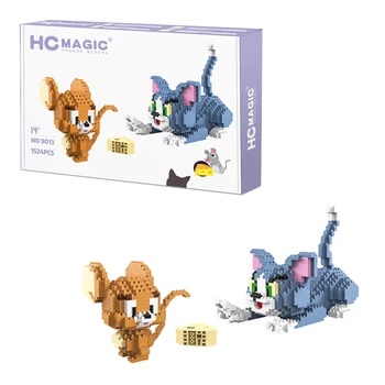 1524pcs Klasičnih Risank Anime Diamond Gradnike, Mačka Miško, Tom Model Jerry Mini Micro Opeke Igrače Za Darilo
