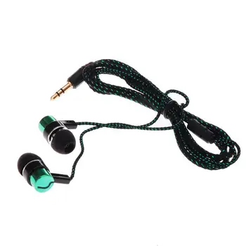 V modi V Uho Stereo Slušalke Pleteni Žične Slušalke športne slušalke Žične Nadzor Super Bass Univerzalni