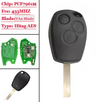 Daljinski ključ 3 gumb 434Mhz VA6 rezilo 4A čip za Benz, Smart Fortwo 453 2016