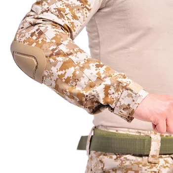 S komolec, koleno blazine maskirno vojaško taktično enotne obleke na prostem lov usposabljanje kampiranje boj proti hlače majica kompleti oblačil