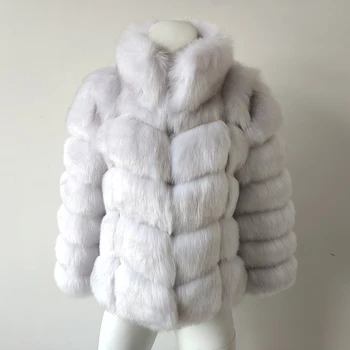 2019 Vroče prodaje topel zimski Suknji moda, lisica krzno plašč velikosti žensk specializiranimi za umetno krzno plašč ženske