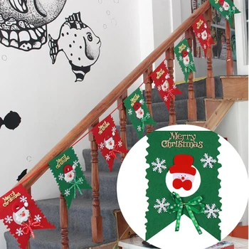 Vroče Snežaka Okraski Set 8 zastav Lov Enfeites De Natalne Pisane Božič, Novo Leto Visi Zastava Stranke Dekoracijo