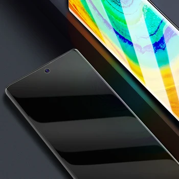UV kaljeno Steklo za Samsung Galaxy Note 20 Ultra Zasebnost zaslon patron polno lepilo na dotik občutljiv anti vohun stekla za Upoštevajte, 20