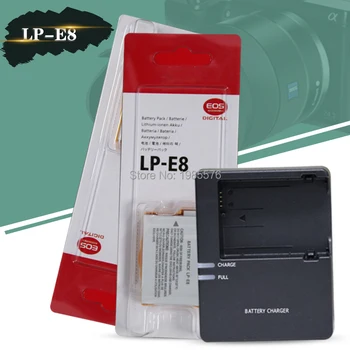 2pcs LP-E8 LPE8 LP-E8 Fotoaparat Baterija Za Canon EOS 550D 600D 650D 700D Rebel X4 X5 X6i X7 Z Digitalnim Fotoaparatom, LC-E8C polnilnik