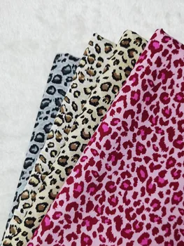 Leopard Natisnjeni Moda Pisane Poplin Bombažne Tkanine, Tiskane Šivalni Material Diy Doma Krpo Oblačila Tekstilne Tkiva Mozaik